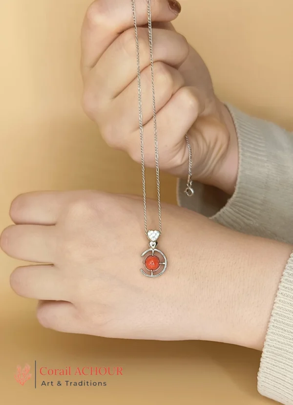 Collier en Corail rouge COL 0020