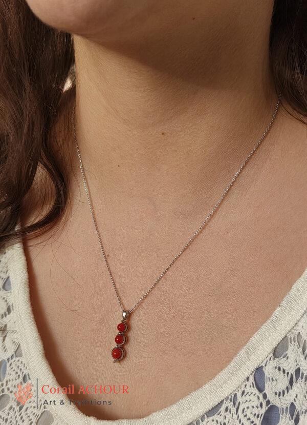 Collier en Corail rouge COL 0013 – Image 3