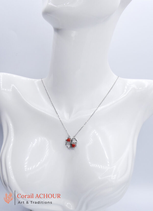 Collier en Corail rouge COL 0012