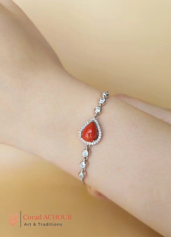 Bracelet en Corail rouge 0005 – Image 3