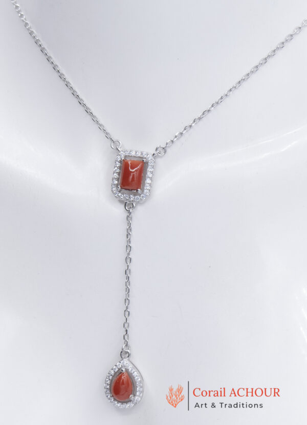 Collier en Corail rouge COL 0014