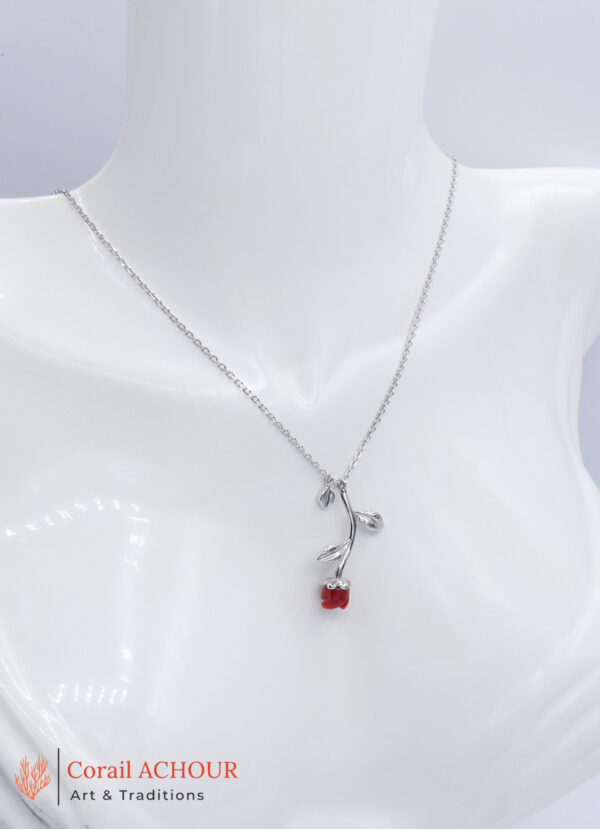 Collier en Corail rouge COL 0015