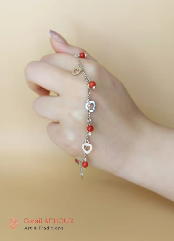 Bracelet en Corail rouge 0011 – Image 4