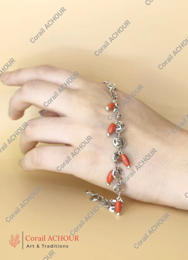 Bracelet en Corail rouge 0001 – Image 6