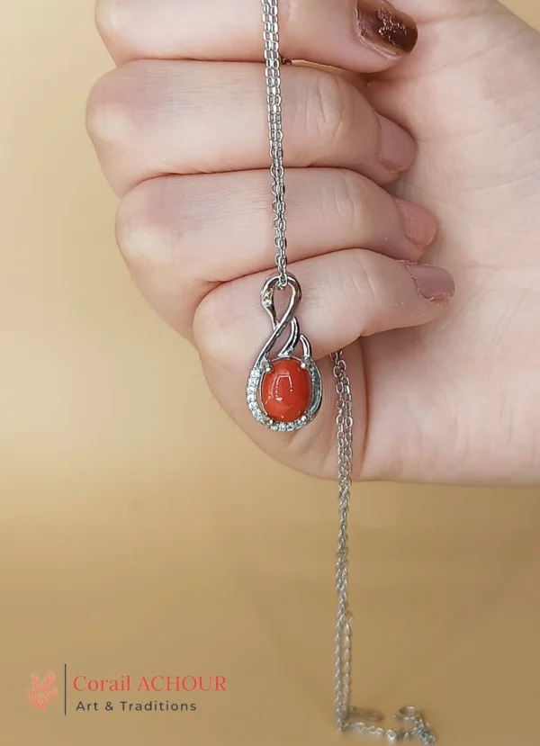 Collier en Corail rouge COL 0018 – Image 5