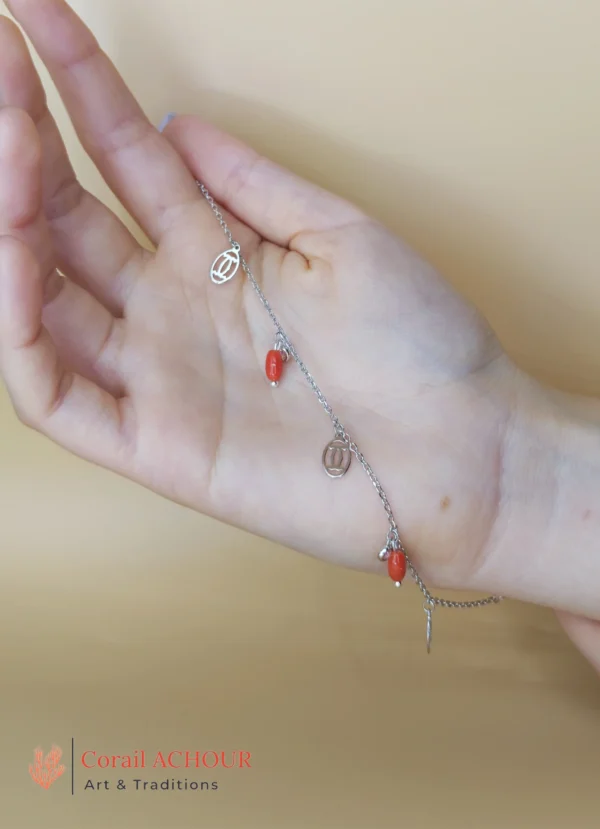 Bracelet en Corail rouge 0014 – Image 3