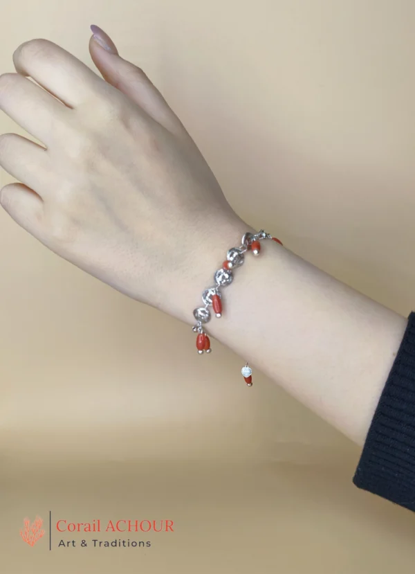 Bracelet en Corail rouge 0001 – Image 5