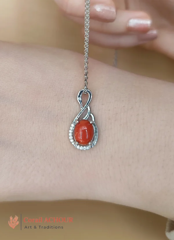 Collier en Corail rouge COL 0018 – Image 3