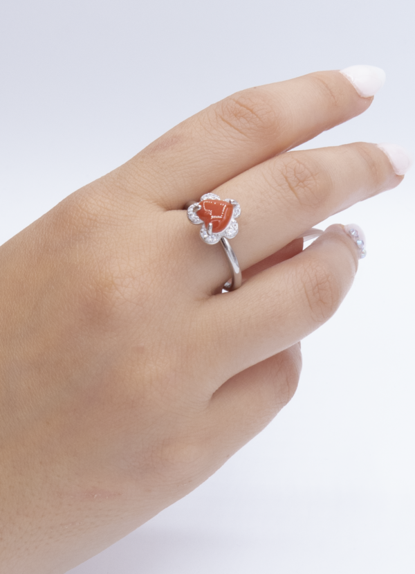 Bague en Argent 925 et Corail rouge 037 – Image 4