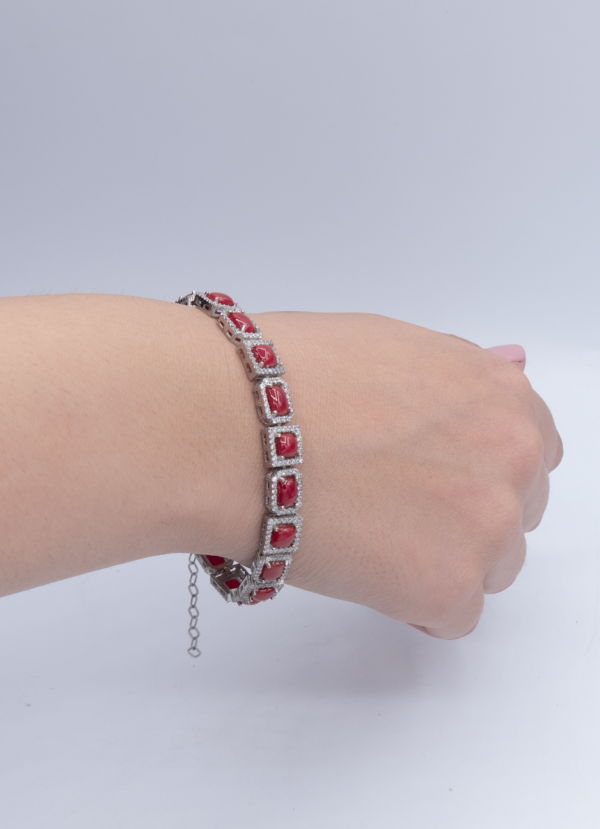 trs beau Bracelet en Corail rouge 0052