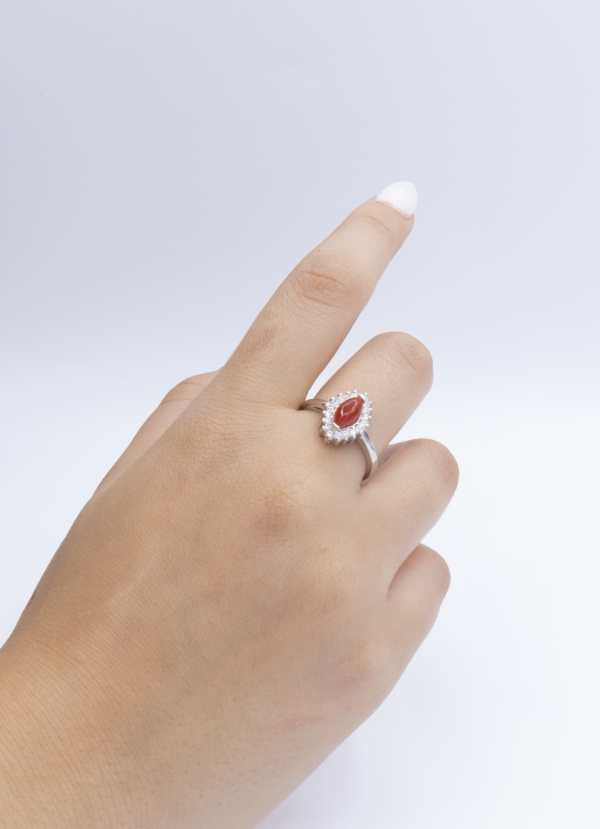 Bague en Argent 925 et Corail rouge 044 – Image 4