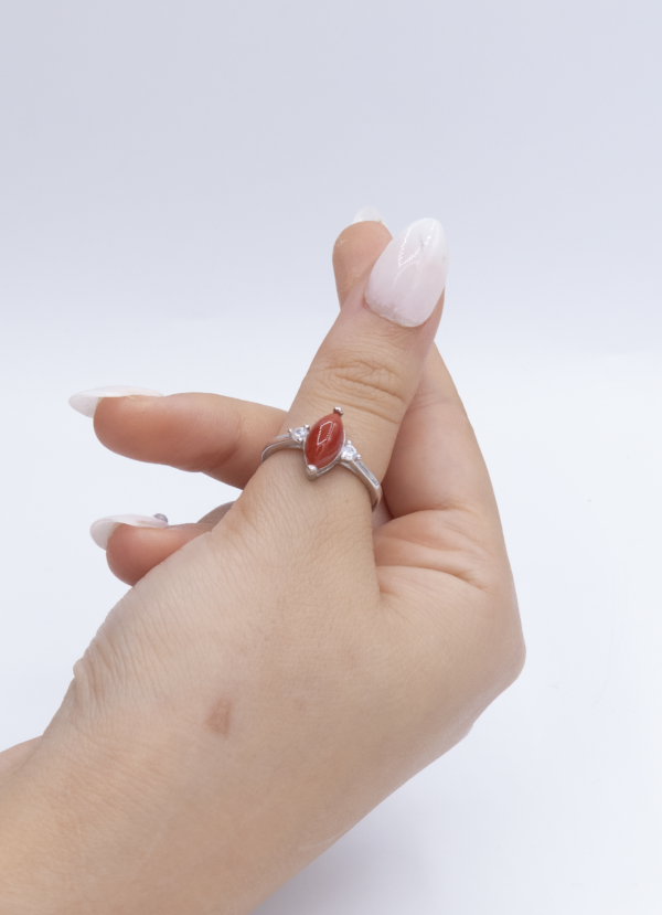 Bague en Argent 925 et Corail rouge 055 – Image 8