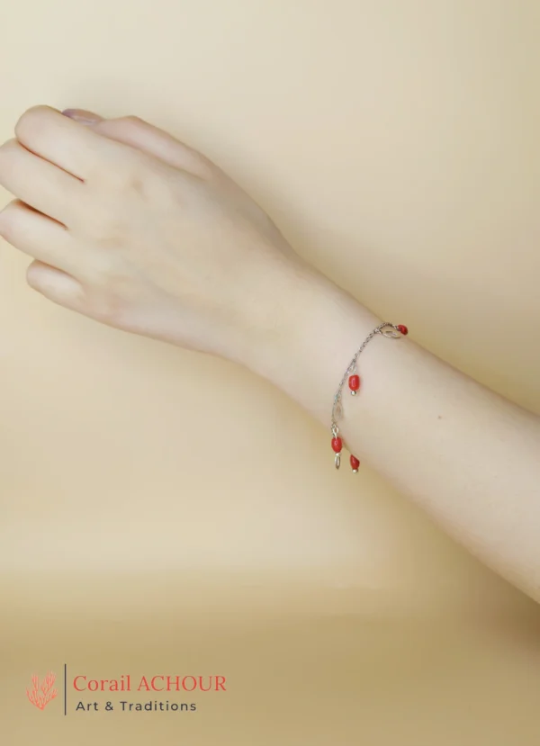 Bracelet en Corail rouge 0016 – Image 3