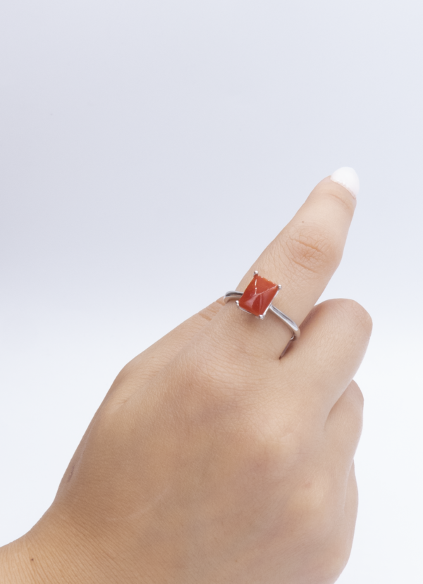 Bague en Argent 925 et Corail rouge 019 – Image 4