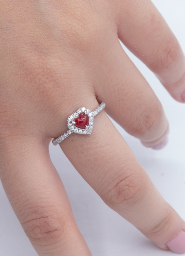 Bague en Argent 925 et Corail rouge 060 – Image 4